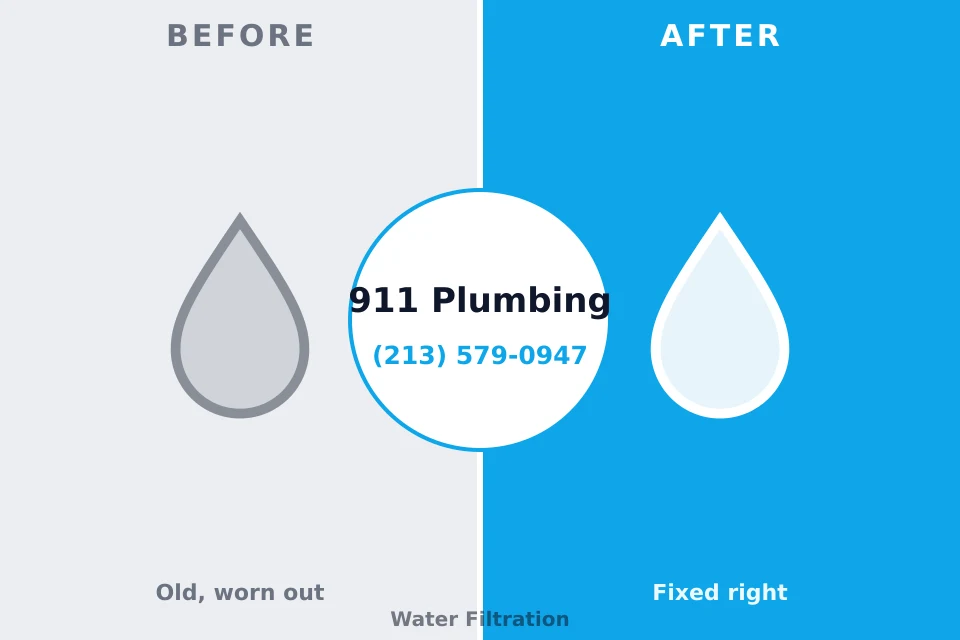 Before and after: plumbing repair Belmont, MS